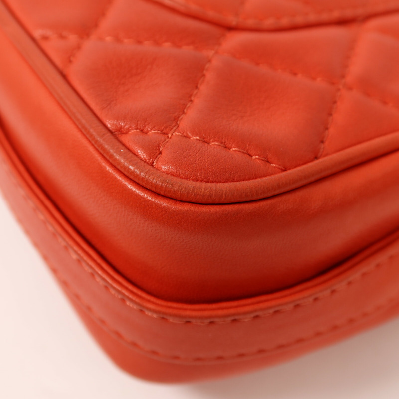 CHANEL 羊皮皮革Shoulder Bag銀扣鏈帶肩背袋-14