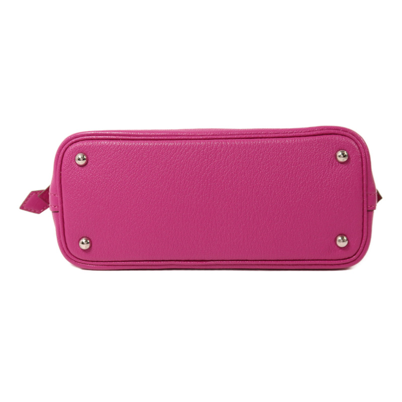 HERMES Chevre皮革Mini Bolide 1923銀扣手挽肩背兩用袋Magnolia-3