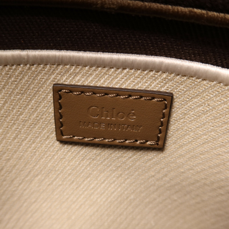 Chloe 帆布Carry Shoulder Bag金扣肩背袋-5