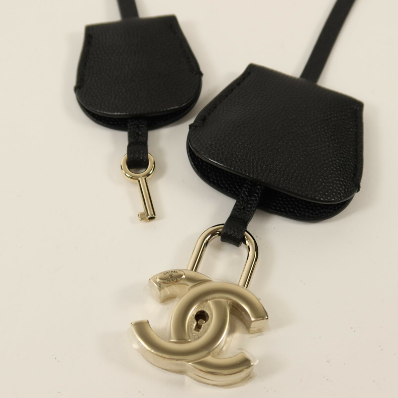 CHANEL 牛皮皮革Vanity Case Small金扣鏈帶手挽肩背兩用袋-10