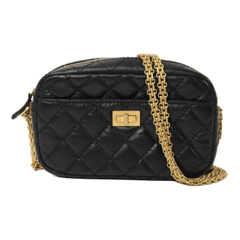 CHANEL 牛皮皮革Small Reissue 2.55 Camera Bag金扣鏈帶肩背袋