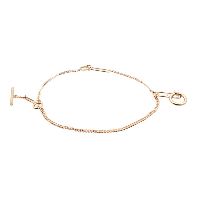 HERMES 18K玫瑰金Echappee Bracelet手鏈-3