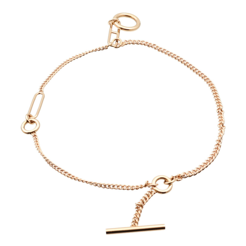 HERMES 18K玫瑰金Echappee Bracelet手鏈-4