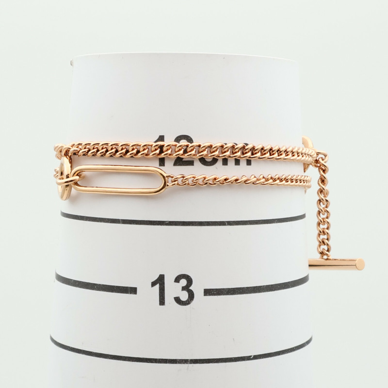 HERMES 18K玫瑰金Echappee Bracelet手鏈-7