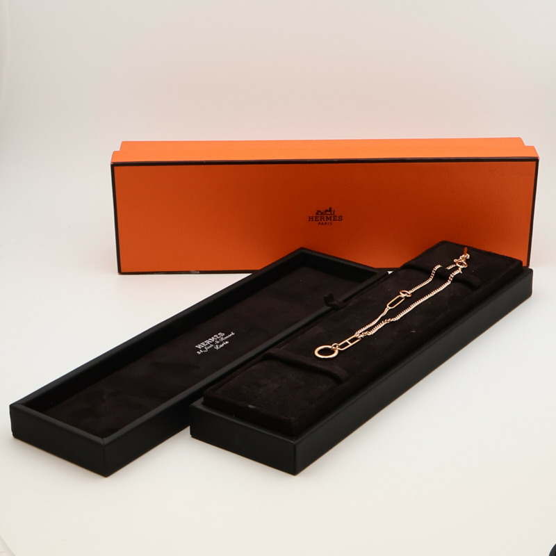 HERMES 18K玫瑰金Echappee Bracelet手鏈-8