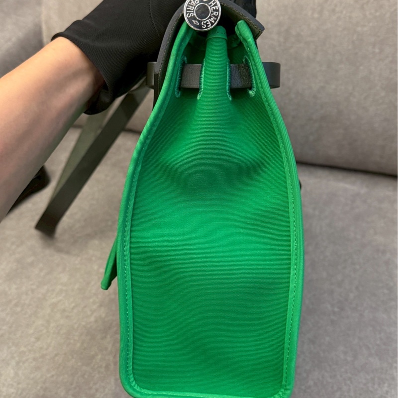 愛馬仕黑綠herbag31-1