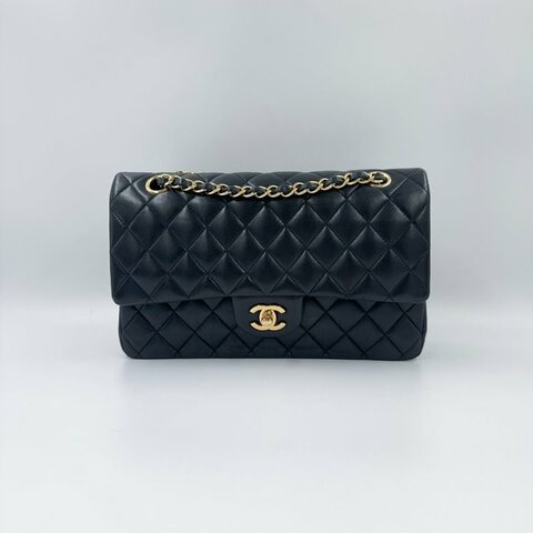 Chanel黑金羊皮coco25/A01112