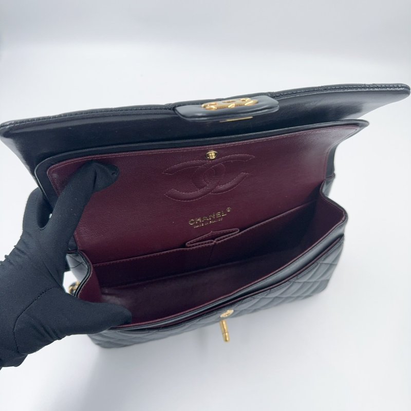 Chanel黑金羊皮coco25/A01112-6