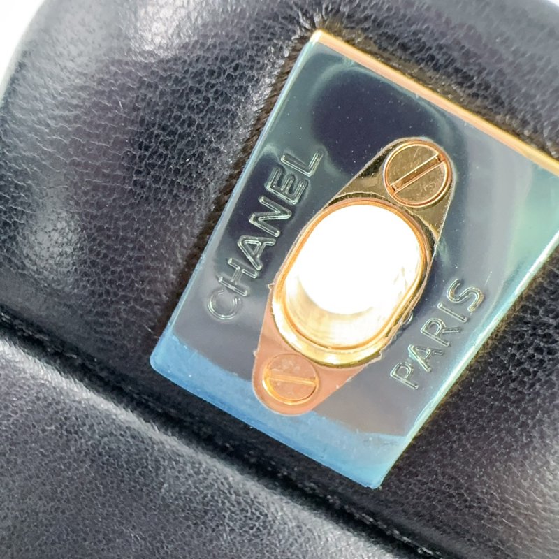 Chanel黑金羊皮coco25/A01112-7