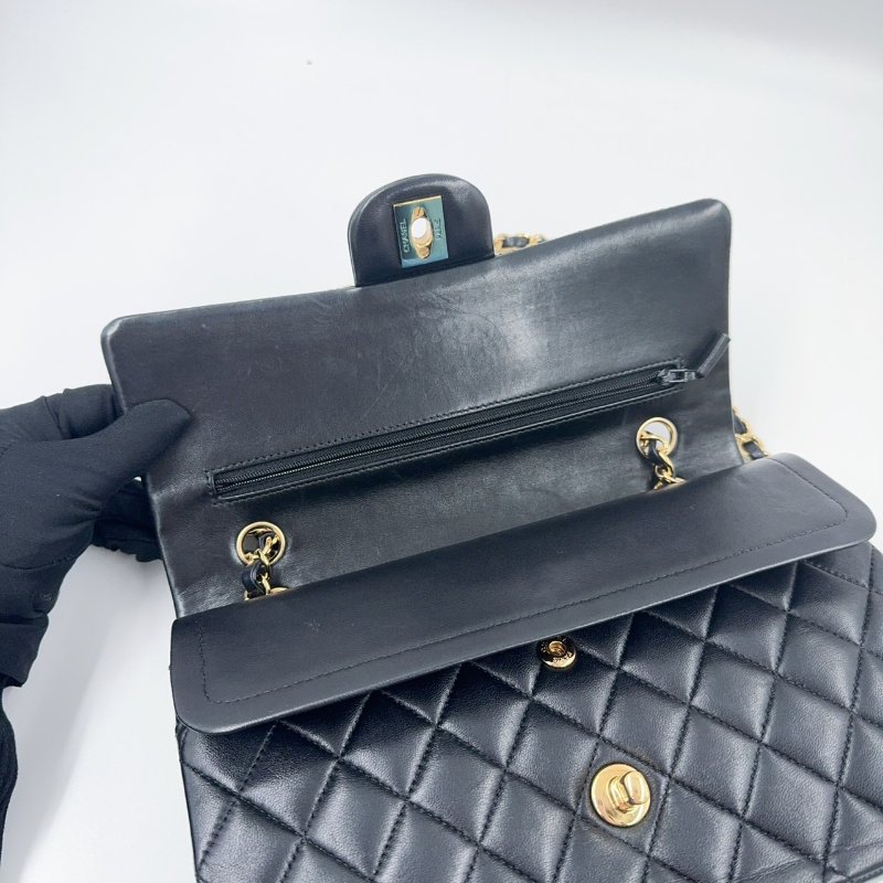 Chanel黑金羊皮coco25/A01112-12