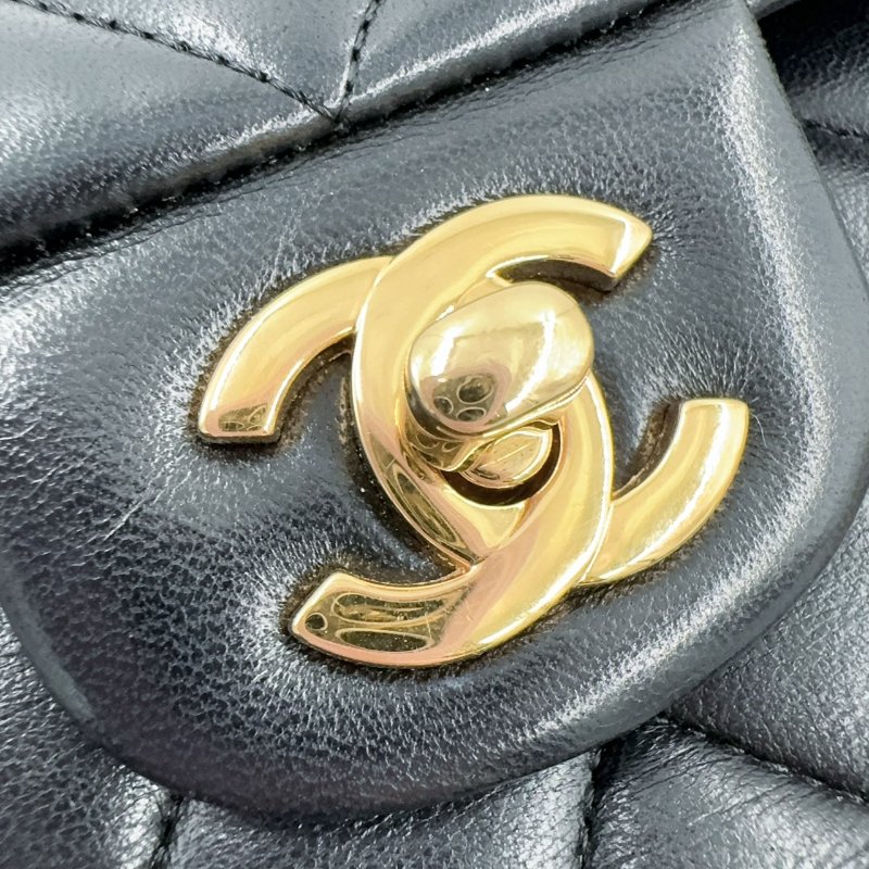 Chanel黑金羊皮coco25/A01112-18
