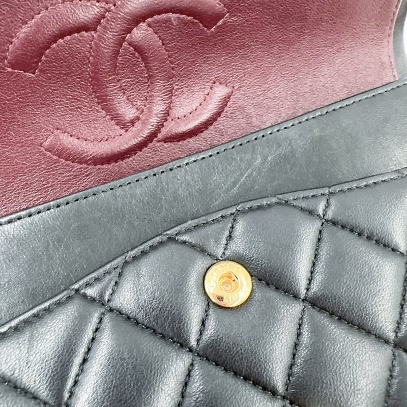 Chanel黑金羊皮coco25/A01112-19