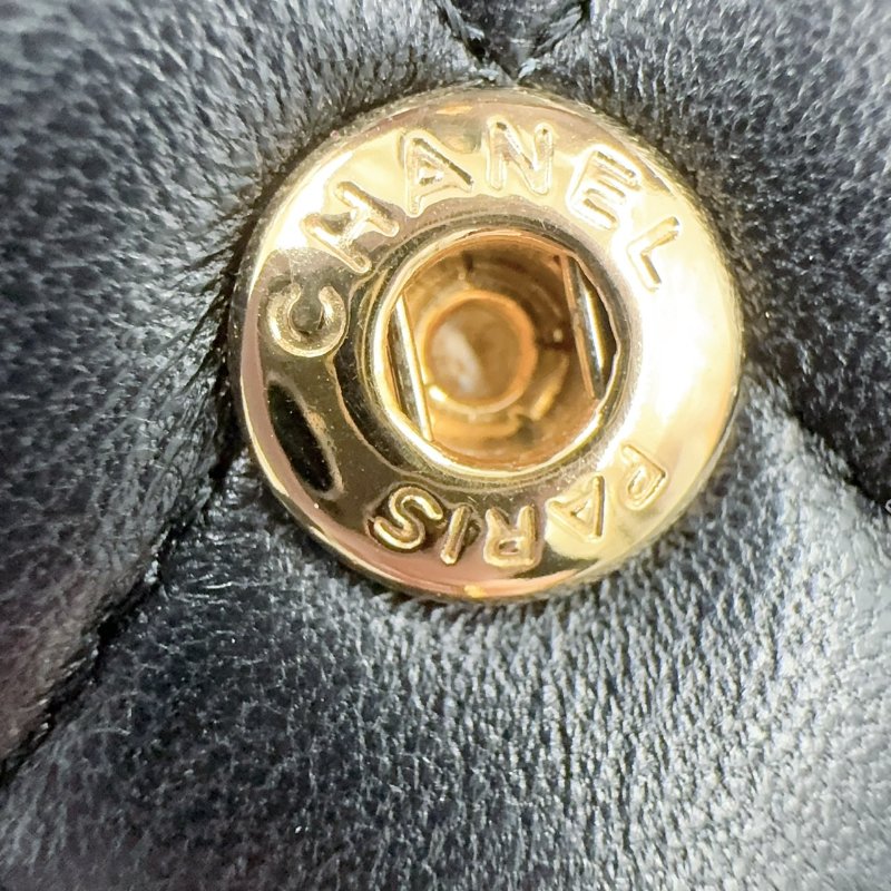 Chanel黑金羊皮coco25/A01112-20