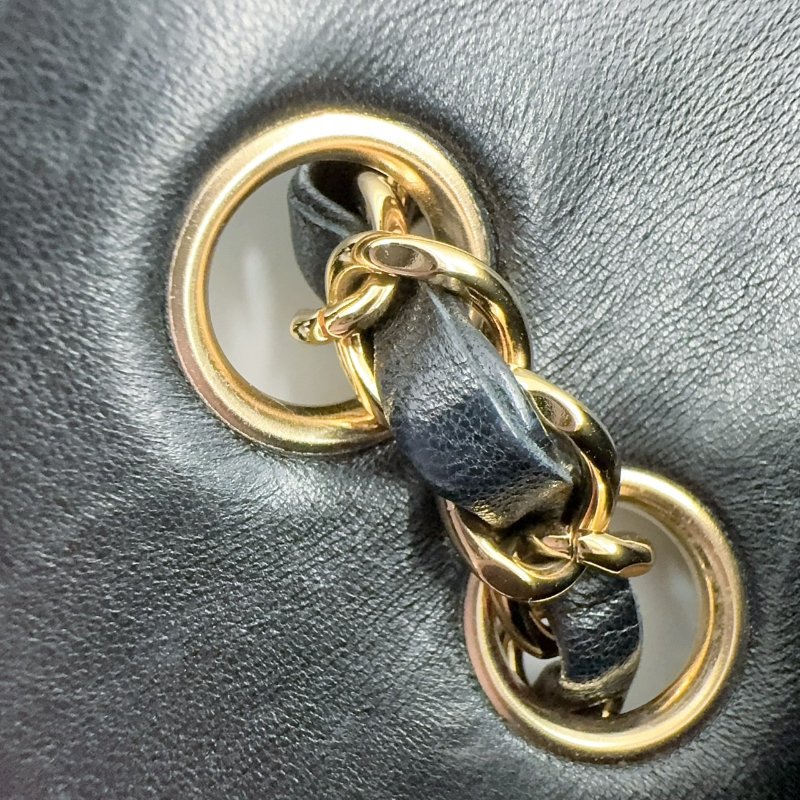 Chanel黑金羊皮coco25/A01112-21
