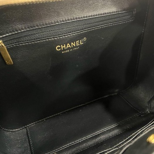 東區正精品㊣CHANEL VANITY CASE 24cm 香奈兒駝色黑邊荔枝牛皮菱格紋金釦拉鍊斜背包化妝箱包兩用包大款 RZ6356-12