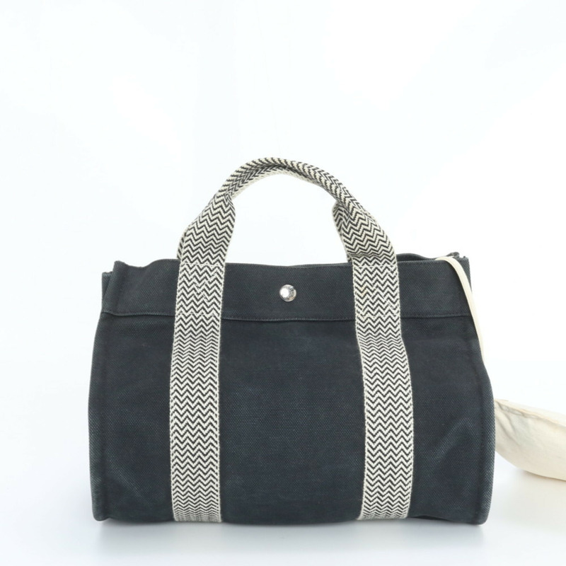 愛馬仕 Cannes PM 手提包，帶小袋，托特包，黑色，女士-2