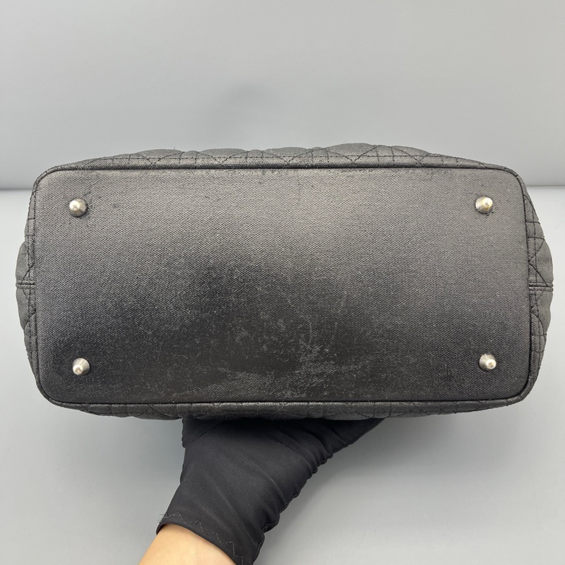 Dior迪奧菱格科技布托特包黑色 約31*23*15cm-4