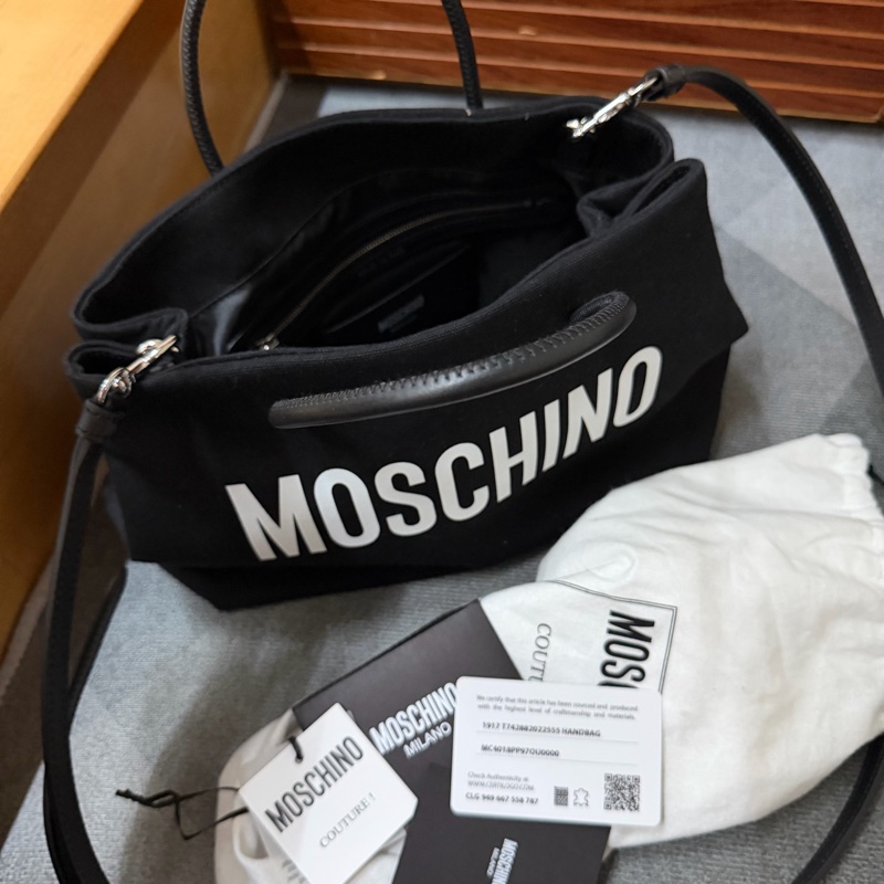 Moschino Logo 手提斜背托特包-5