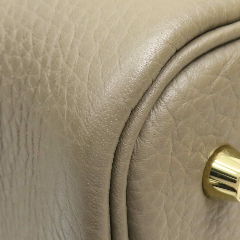 大象灰 Clemence牛皮 Picotin Lock 22 手提包 W刻 金扣【HERMES 愛馬仕】 H060991CC18-9