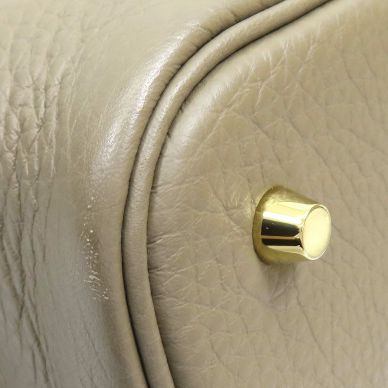 大象灰 Clemence牛皮 Picotin Lock 22 手提包 W刻 金扣【HERMES 愛馬仕】 H060991CC18-11