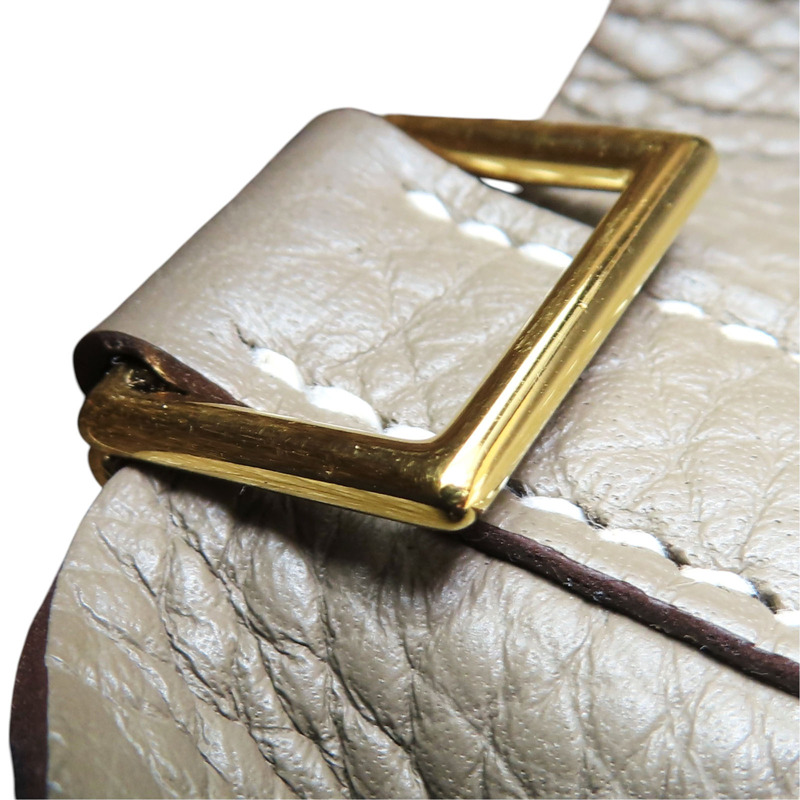 大象灰 Clemence牛皮 Picotin Lock 22 手提包 W刻 金扣【HERMES 愛馬仕】 H060991CC18-13