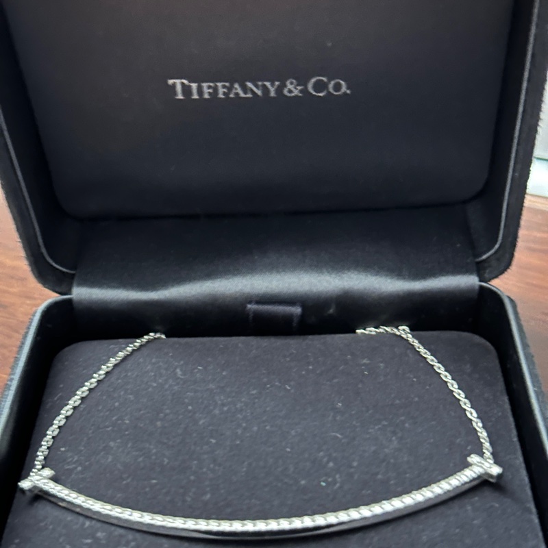 Tiffany T Smile 鑲鑽項鍊（最大號 / Extra Large） 滿鑽石白金-8