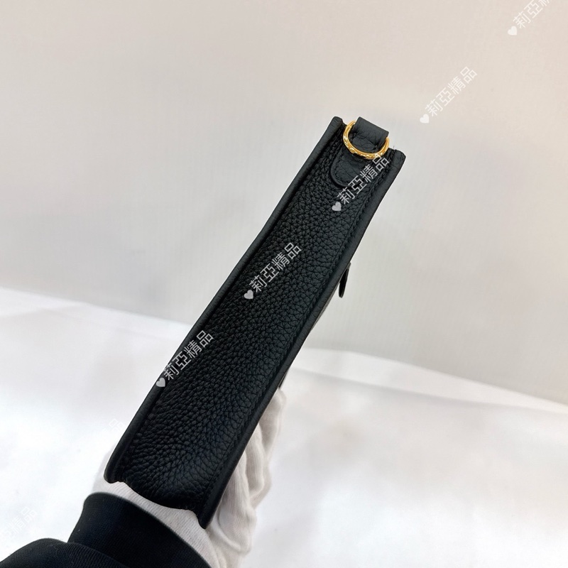 莉亞精品♡ Hermes Evelyne 16 黑金 W刻-6
