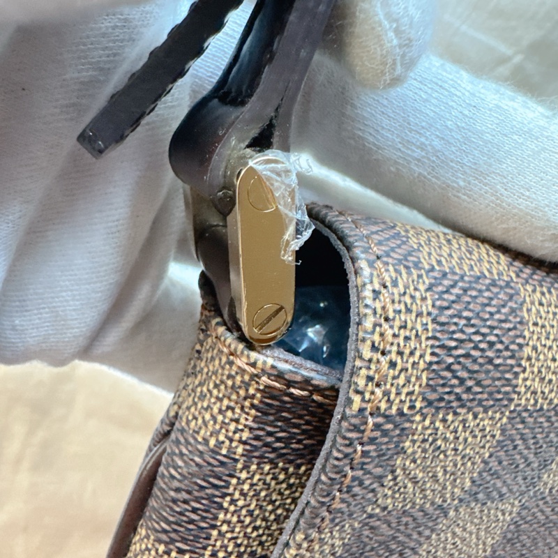 全新Louis Vuitton Musette Salsa棕色棋盤格單肩包 LV王菲 LV包 LV棋盤格-13