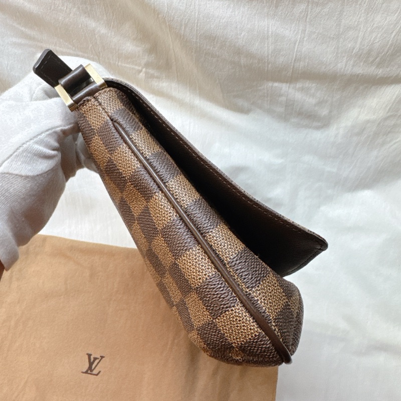 全新Louis Vuitton Musette Salsa棕色棋盤格單肩包 LV王菲 LV包 LV棋盤格-22