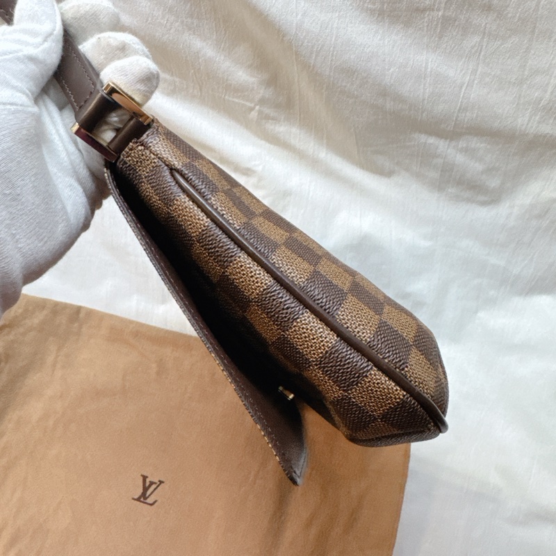 全新Louis Vuitton Musette Salsa棕色棋盤格單肩包 LV王菲 LV包 LV棋盤格-23