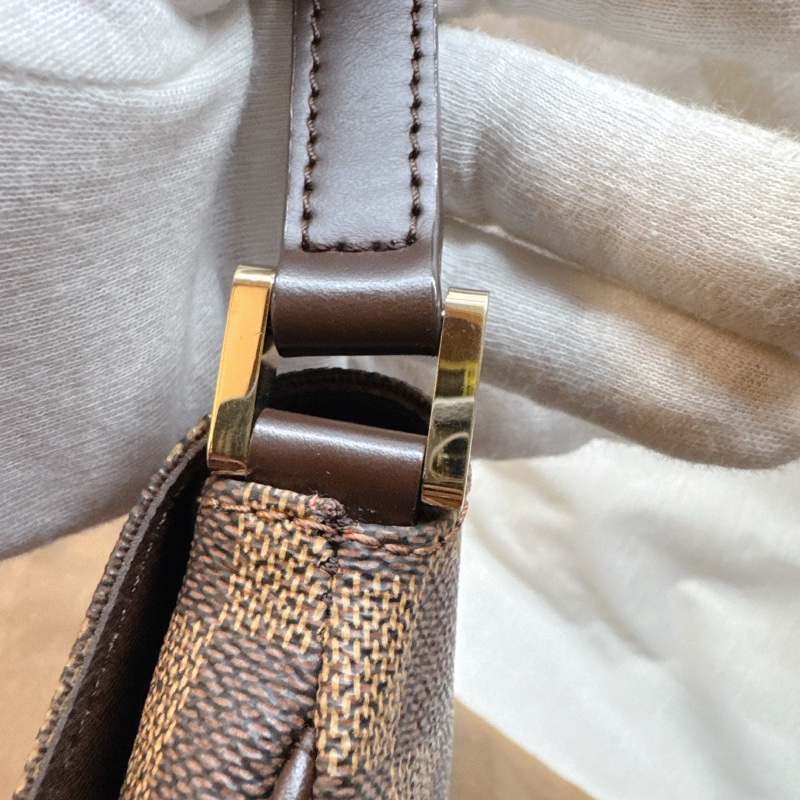 全新Louis Vuitton Musette Salsa棕色棋盤格單肩包 LV王菲 LV包 LV棋盤格-26