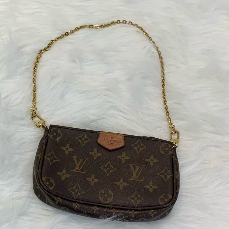 LV路易威登 五合一粉肩帶斜挎包-6