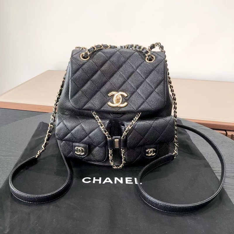 Chanel香奈兒Duma青蛙雙肩包中號23芯片-0