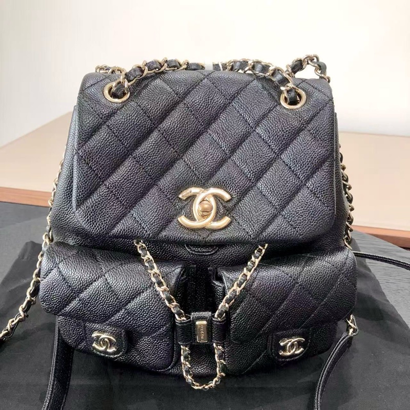 Chanel香奈兒Duma青蛙雙肩包中號23芯片-1