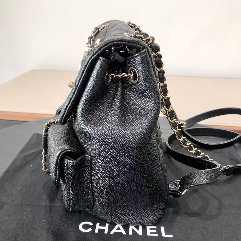 Chanel香奈兒Duma青蛙雙肩包中號23芯片-4