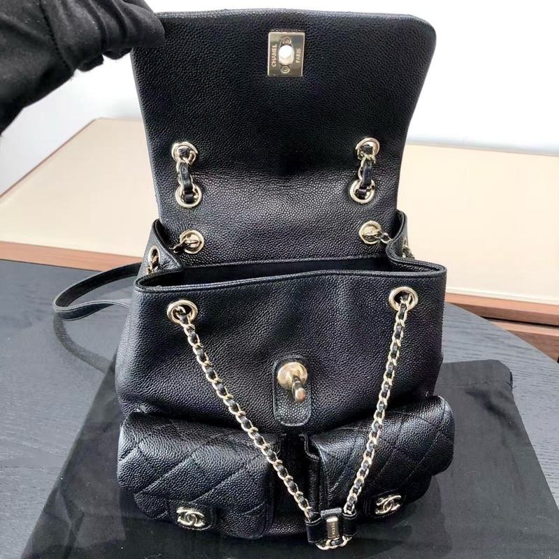 Chanel香奈兒Duma青蛙雙肩包中號23芯片-6