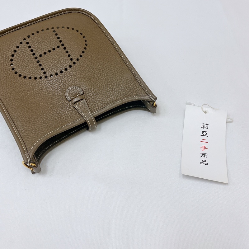 莉亞精品♡ Hermes Evelyne 16 大象灰 Z刻 二手-7