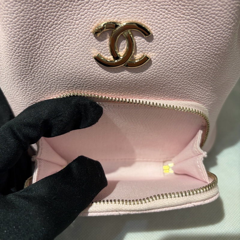 Chanel粉色牛皮水桶斜背包-9