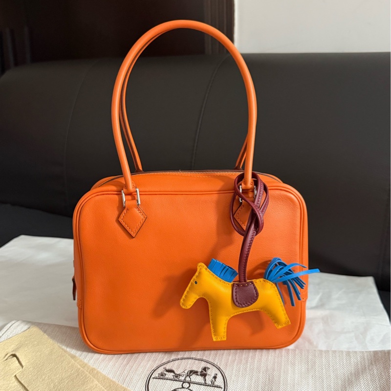 Hermes愛馬仕plume 迷你mini橙色手提單肩包-0