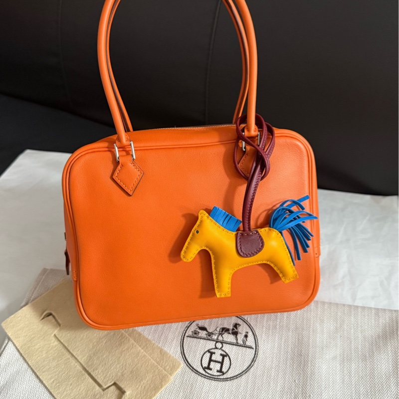 Hermes愛馬仕plume 迷你mini橙色手提單肩包-3