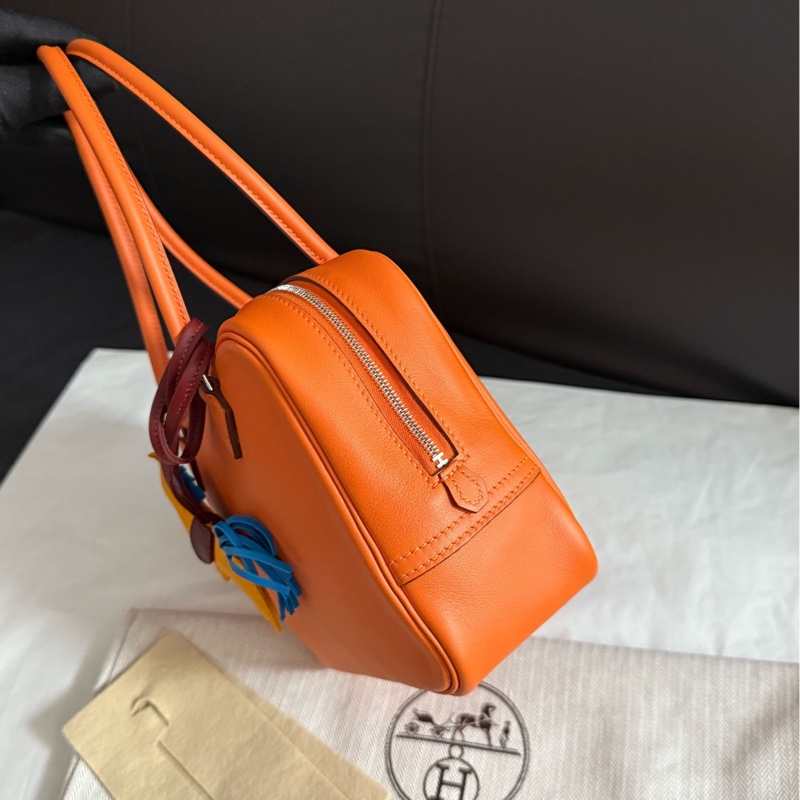 Hermes愛馬仕plume 迷你mini橙色手提單肩包-5