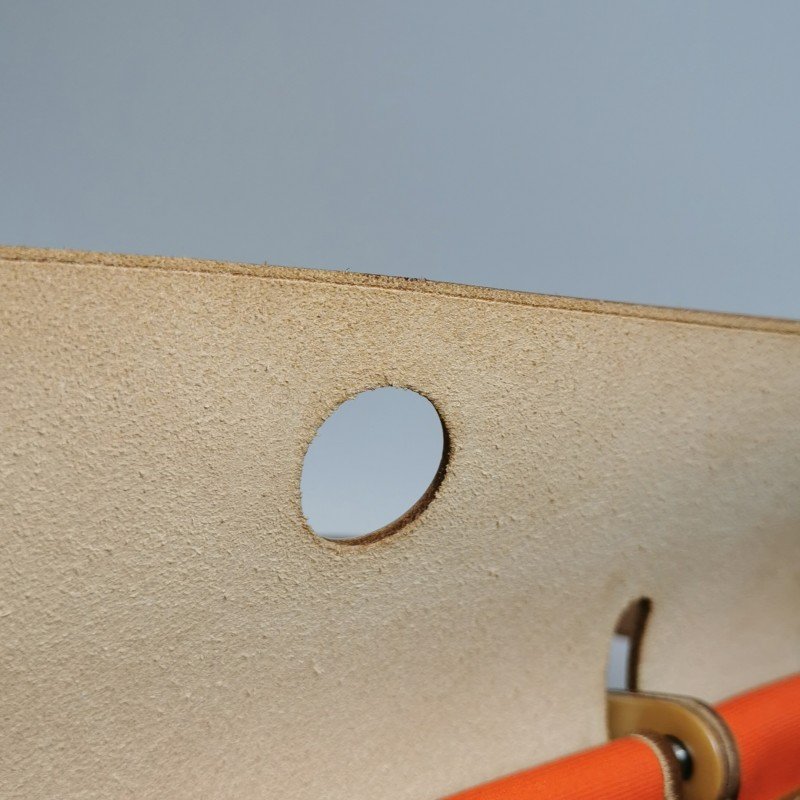 Hermes Herbag31馬鞍釘鎖扣斜挎包單肩包Hunter牛皮帆布銀扣8V罌粟橙棕色U刻-11