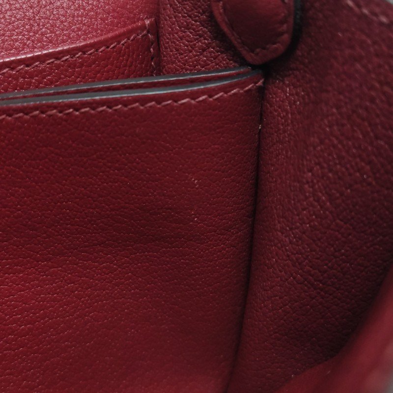 Hermes Roulis迷你豬鼻子斜背包Evercolor牛皮銀扣K1石榴紅X刻-11