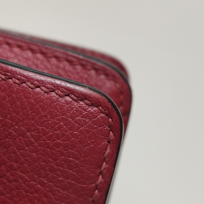 Hermes Roulis迷你豬鼻子斜背包Evercolor牛皮銀扣K1石榴紅X刻-18