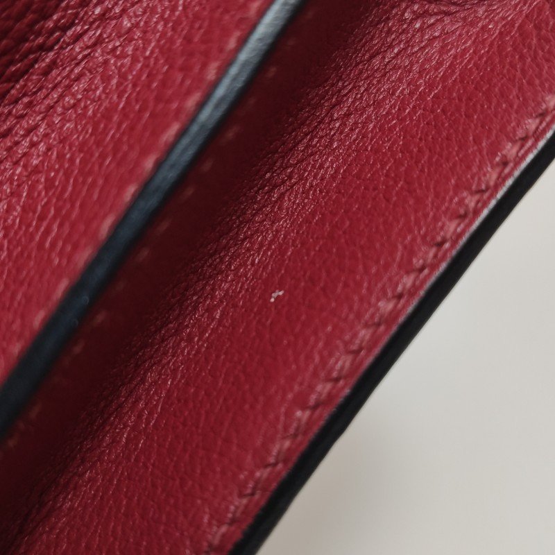 Hermes Roulis迷你豬鼻子斜背包Evercolor牛皮銀扣K1石榴紅X刻-22