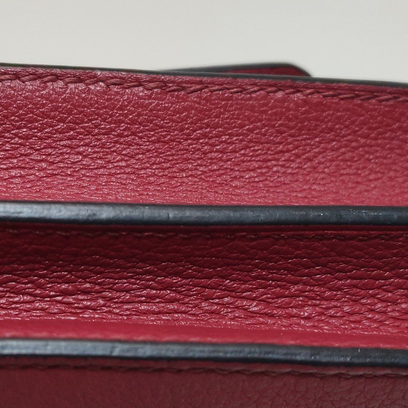 Hermes Roulis迷你豬鼻子斜背包Evercolor牛皮銀扣K1石榴紅X刻-25