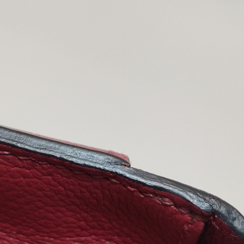 Hermes Roulis迷你豬鼻子斜背包Evercolor牛皮銀扣K1石榴紅X刻-26