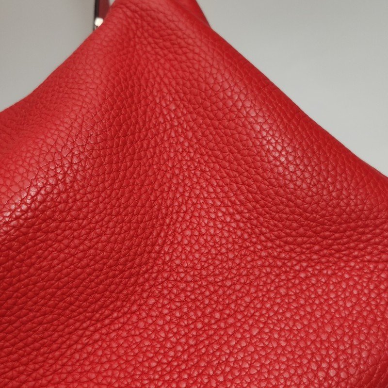 Hermes Lindy30旋扣單肩包Clemence(TC)牛皮銀扣S3心紅色D刻-21