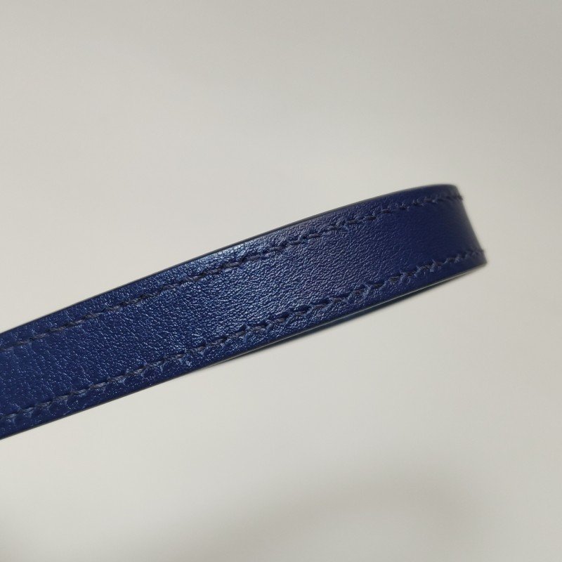 Hermes Cabas Hen Biais27單肩包Swift牛皮帆布73寶石藍藍色89黑色Z刻-13