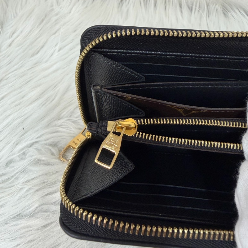 LV M61188 原花老花皮格包邊拉鍊長夾 長夾 皮夾 錢包 銀包-26